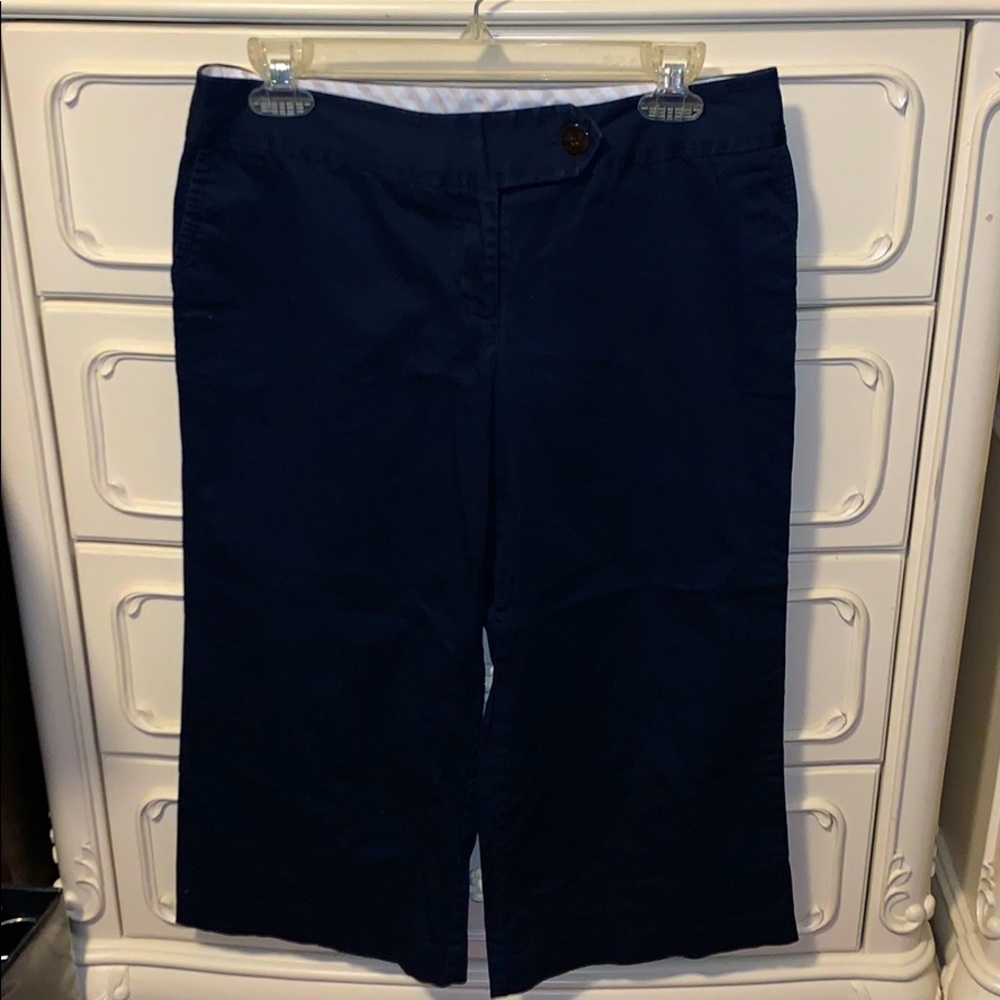 “George” Navy Capris Pants Size 6